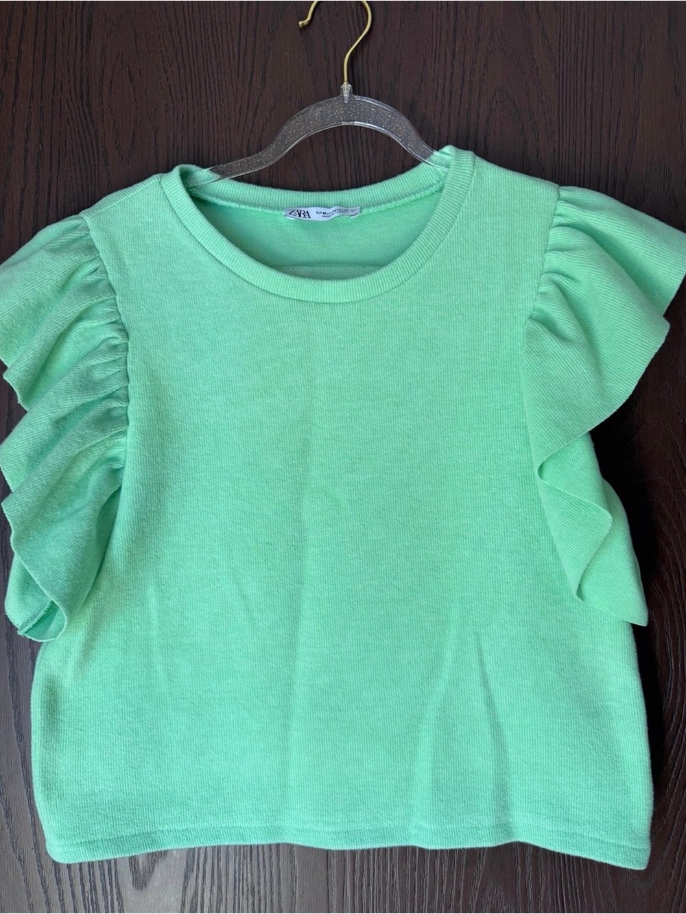 Zara green top size M
